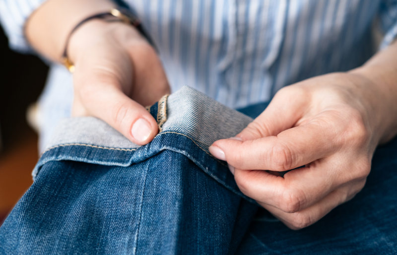 tailor sew hem jeans workshop close | hemming pants