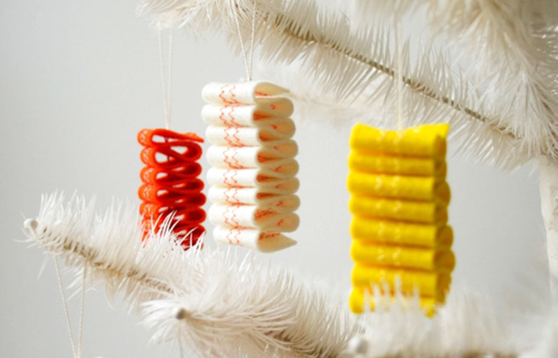 ribbon candy ornaments | christmas ornaments to sew