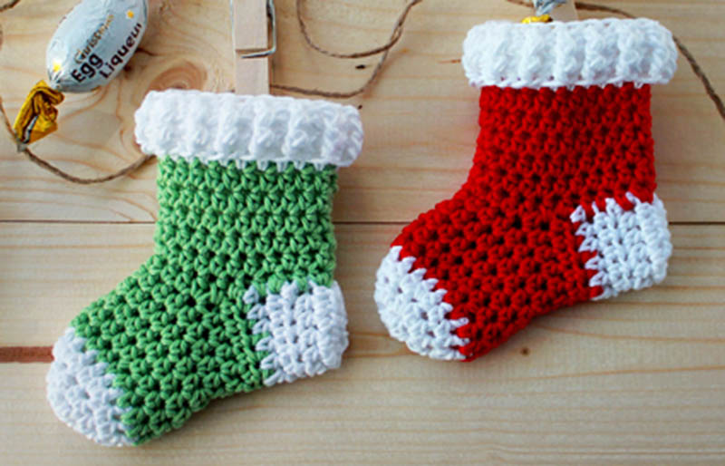 crochet pattern crochet christmas stocking ornaments | christmas stockings personalized
