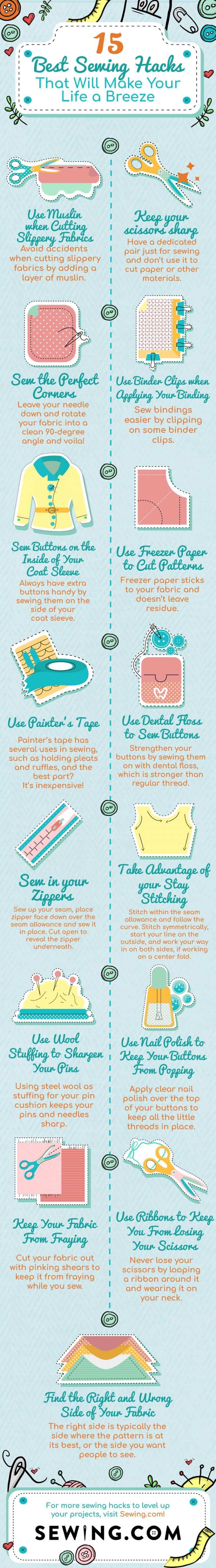 35 Best Sewing Hacks That Will Make Your Life a Breeze