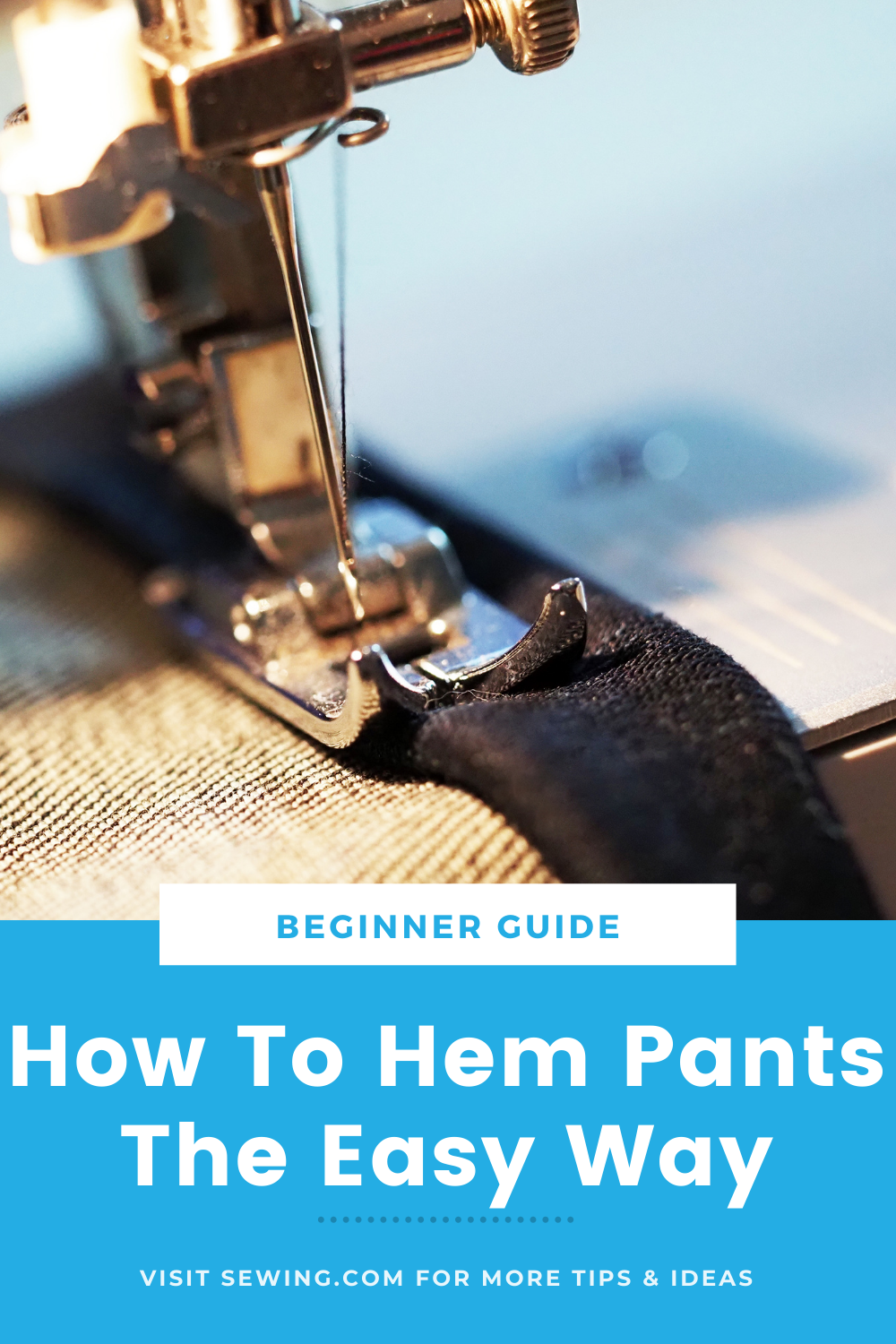 placard | How To Hem Pants The Easy Way