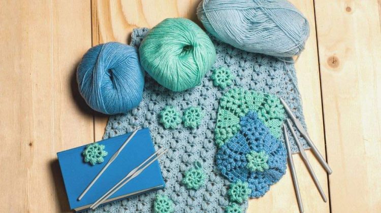 composition knitting tools crocheted bluegreen openwork | Essential Crochet Tools For Beginners | Featured
