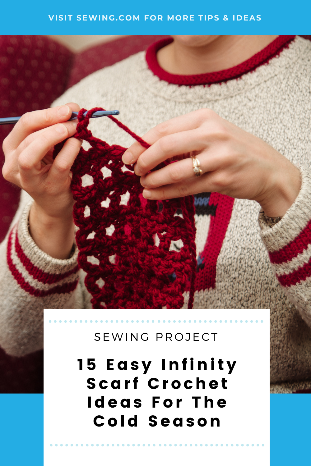 placard | 15 Easy Infinity Scarf Crochet Ideas For The Cold Season