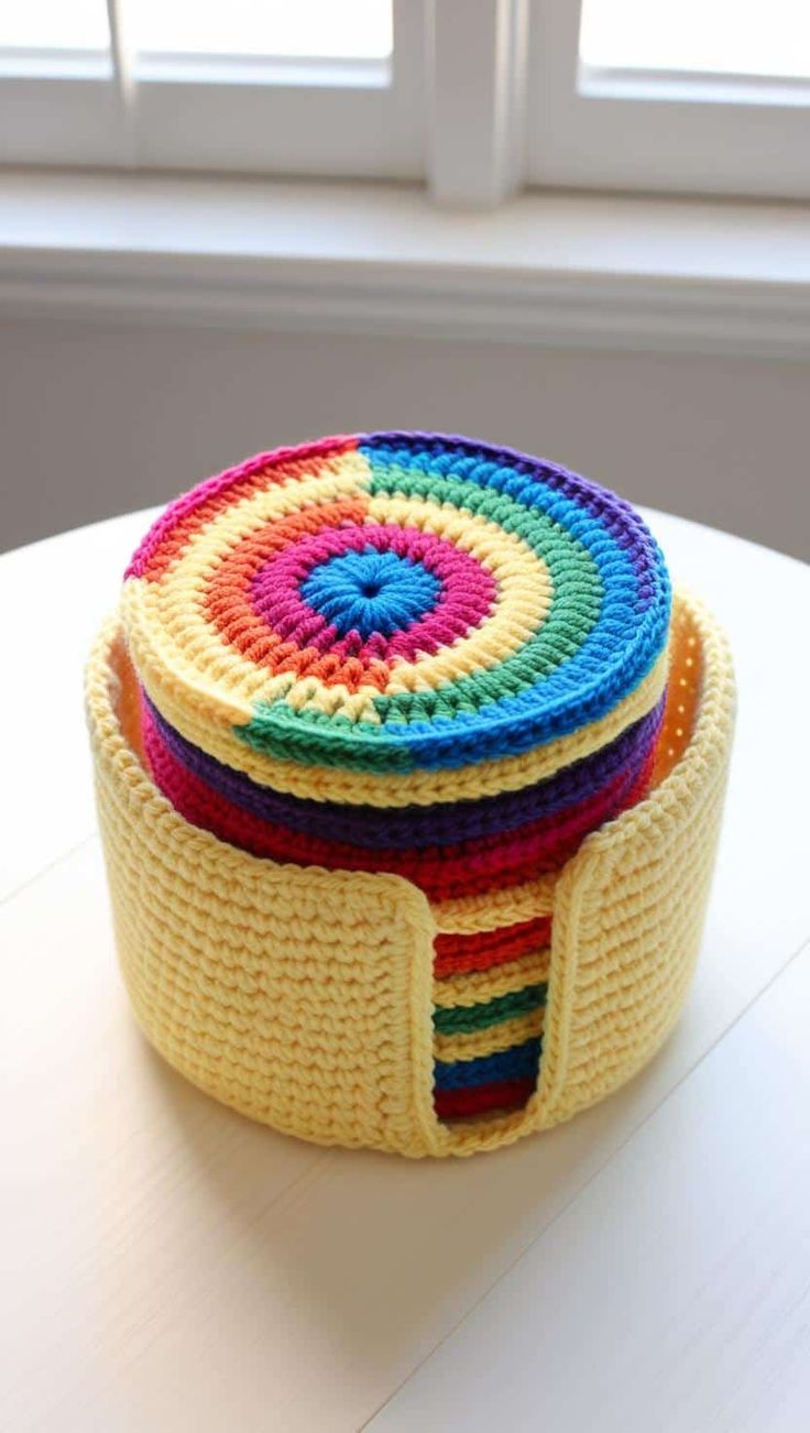 crochet coasters