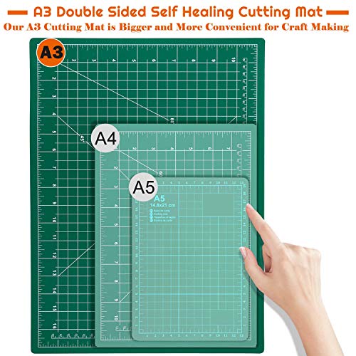 anezus Self Healing Sewing Mat, 12inch x 18inch Rotary Cutting Mat