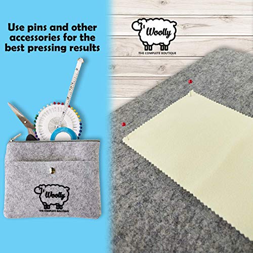 Wool Pressing Mat for Quilters - Ironing Pad for Sewing & Quilting Supplies