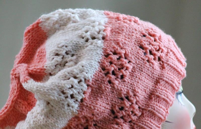 butterfly eyelet hat | creative knitting projects