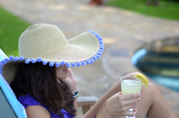 Pom Pom Sun Hat | Cheap summer hats | How To Make A Sun Hat For A Cooler And Fresher Summer | Sewing.com