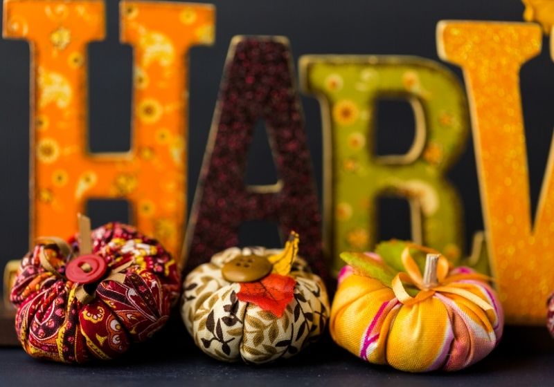 Fabric pumpkins | easy sewing patterns