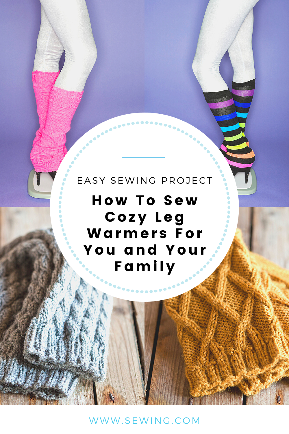 placard | How To Sew Cozy Leg Warmers For You and Your Family