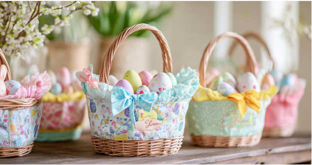 Easter Basket Makeover: DIY Personalized Liners for a Custom Touch!