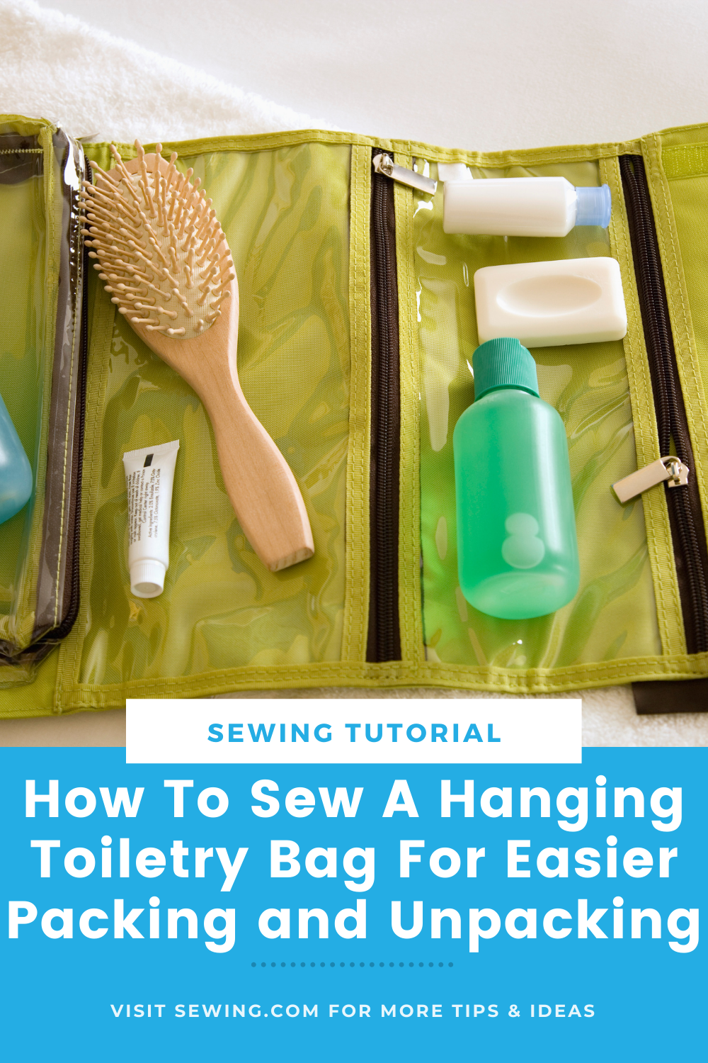 placard | How To Sew A Hanging Toiletry Bag For Easier Packing and Unpacking
