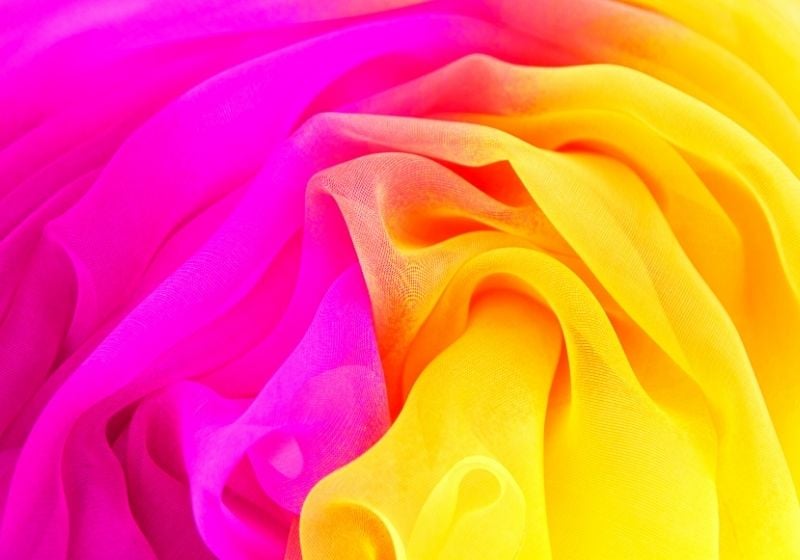 Texture chiffon fabric pink and yellow color for backgrounds-types of fabric-canva