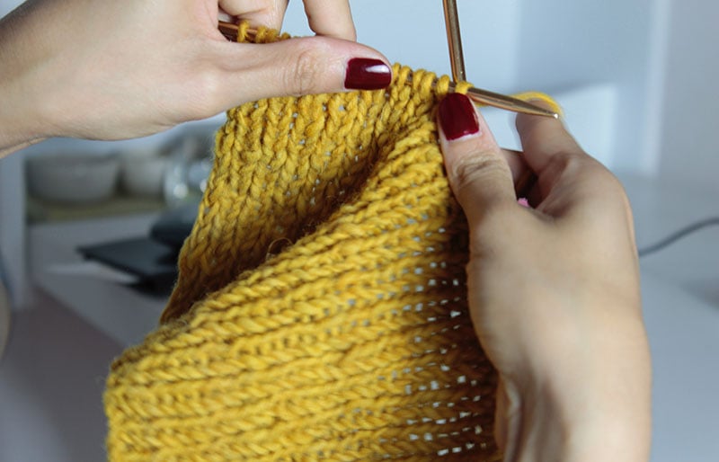 yellow crochet textile | basic sewing skills