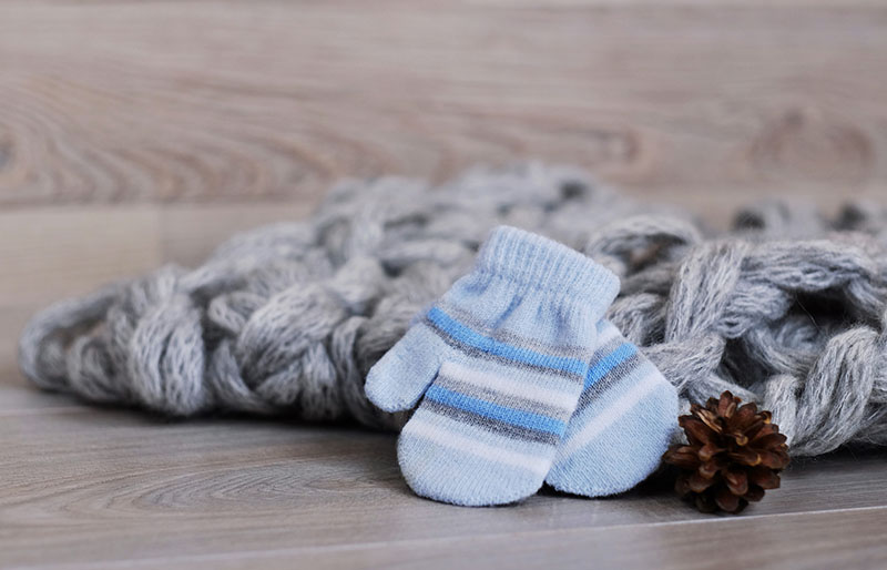 baby warm gloves cone knitted wool | winter clothes for newborn