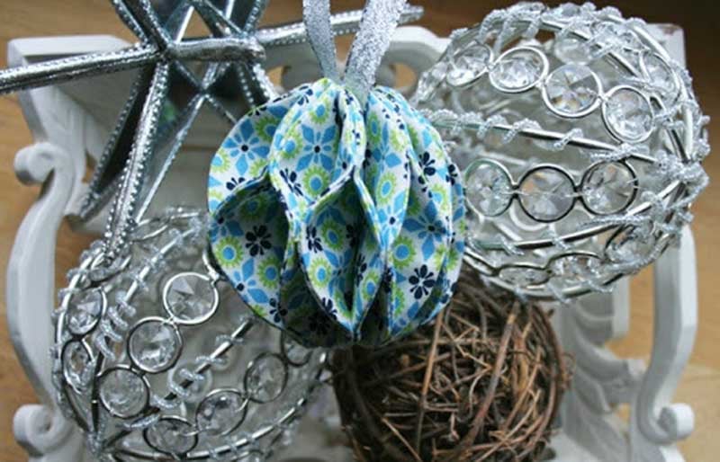 ball fabric ornament | christmas ornaments to sew