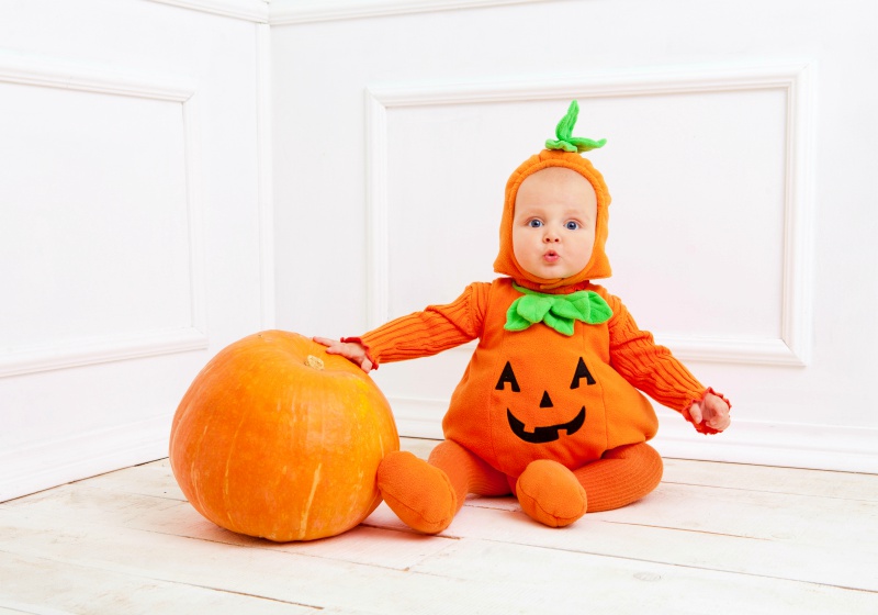 child pumpkin suit on white background | baby halloween costume patterns mccall's