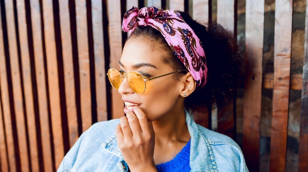 close lifestyle portrait stylish pretty mixed girl | Head Wrap Tutorial | How to Make Your Own in 6 Easy Steps | Featured