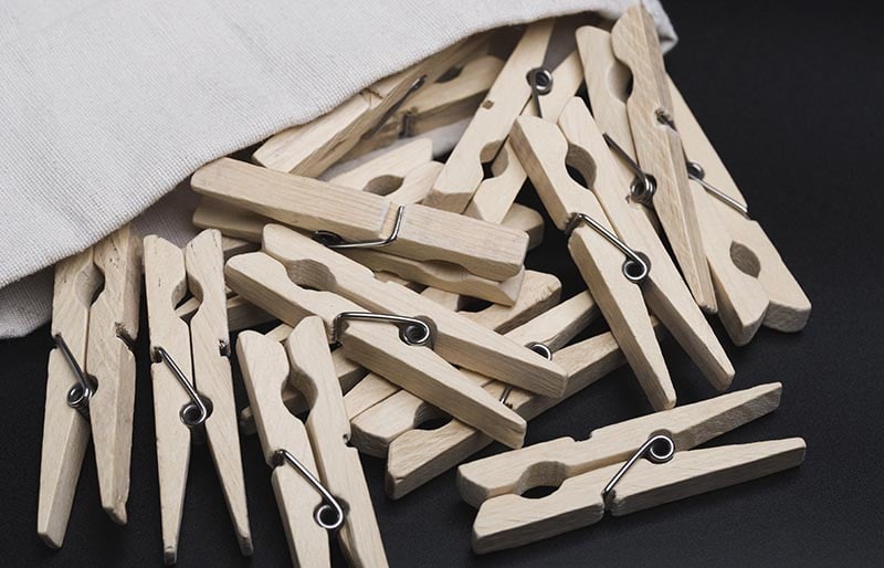 clothespins clothespin drying billiards | diy sewing room organization ideas