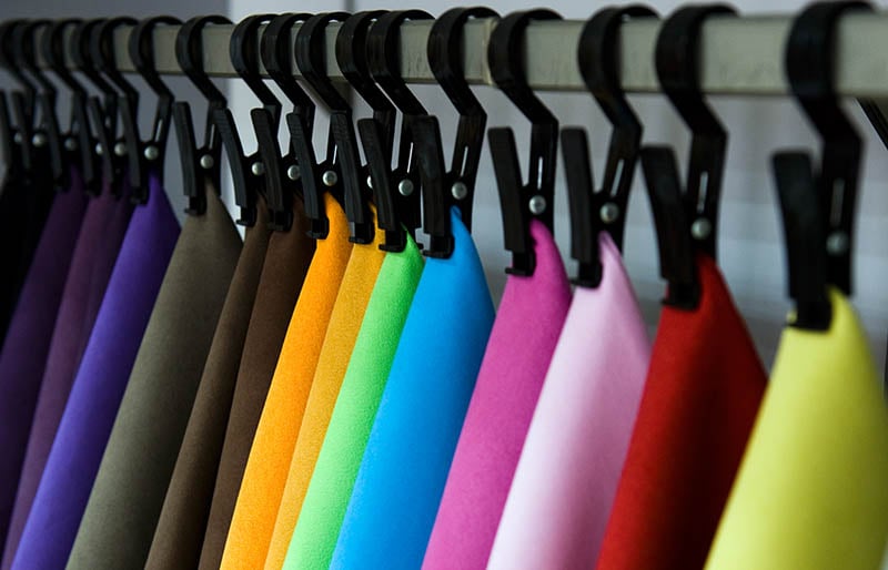 color palette sample picker leather material | fabric stash management
