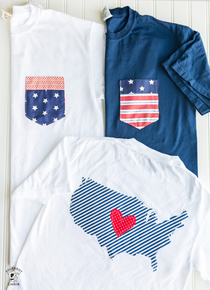 Patriotic t-shirt | Memorial Day Crafts You Can Make To Show Your Patriotism | Sewing.com