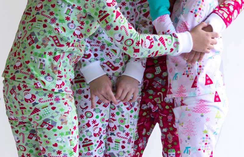 diy christmas pajamas | toddler christmas pajamas