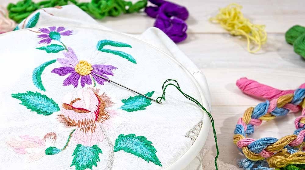 embroidery flowers sewing accessories canvas hoop | Hand Embroidery Supplies | Must-Haves for Beginners | Featured