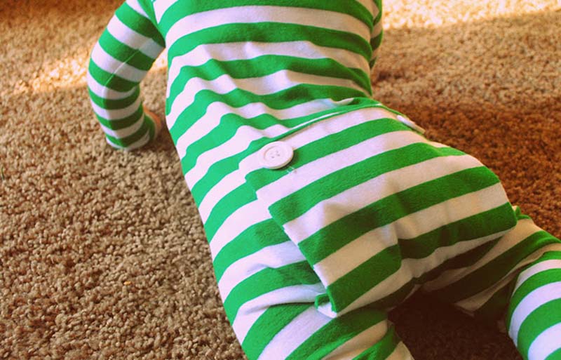 faux union suit tutorial | toddler christmas pajamas