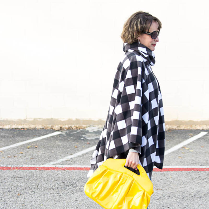 fleece poncho | winter clothes list