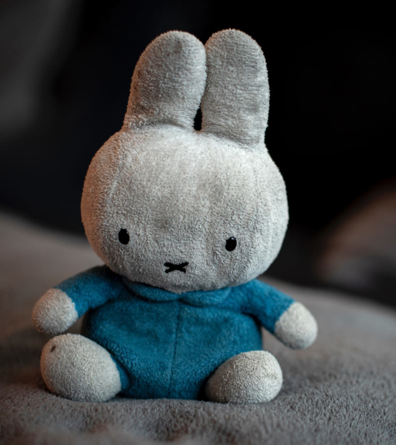 gray and blue bunny plush toy | diy home decor projects