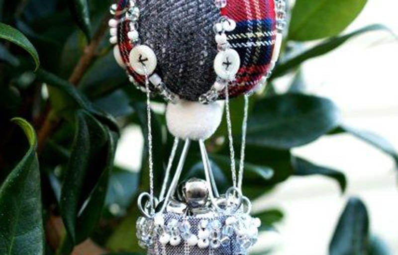 highland hot air ornament | christmas ornaments to sew