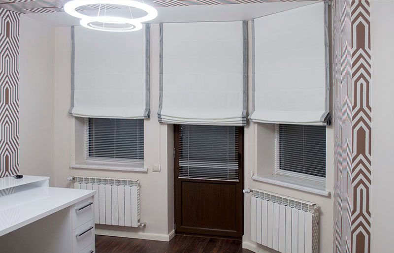 light roman blinds interior room | window shade