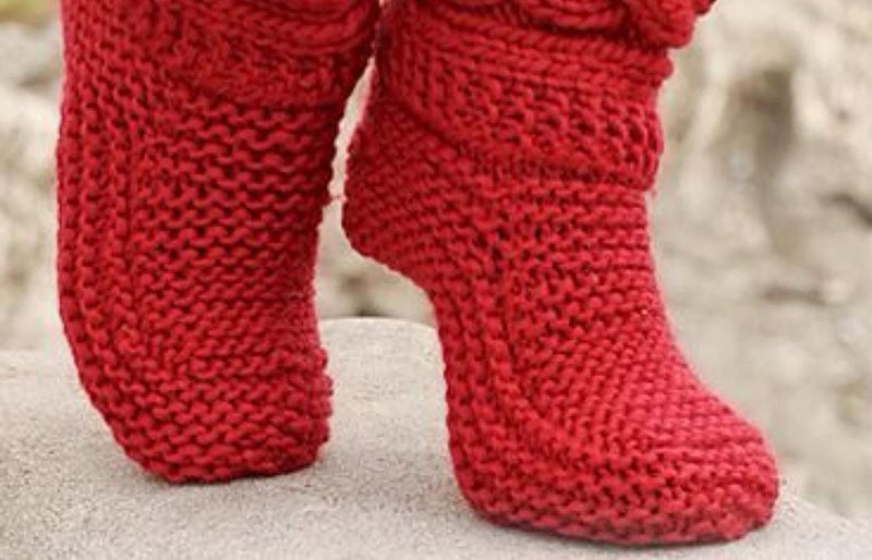 little red riding slippers | creative knitting projects