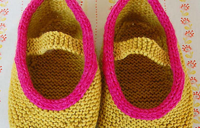mary jane slippers | creative knitting projects