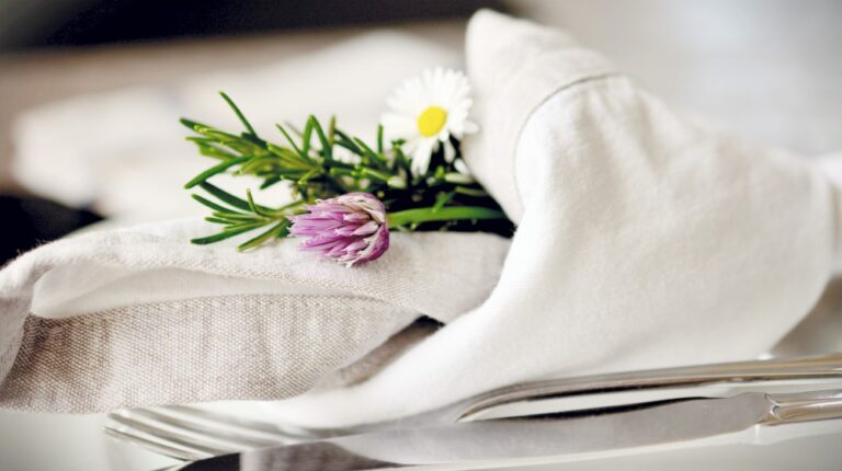 cloth napkins on table | Sew These Fancy Cloth Napkins For Special Occasions | cloth napkins | how to make cloth napkins | Featured