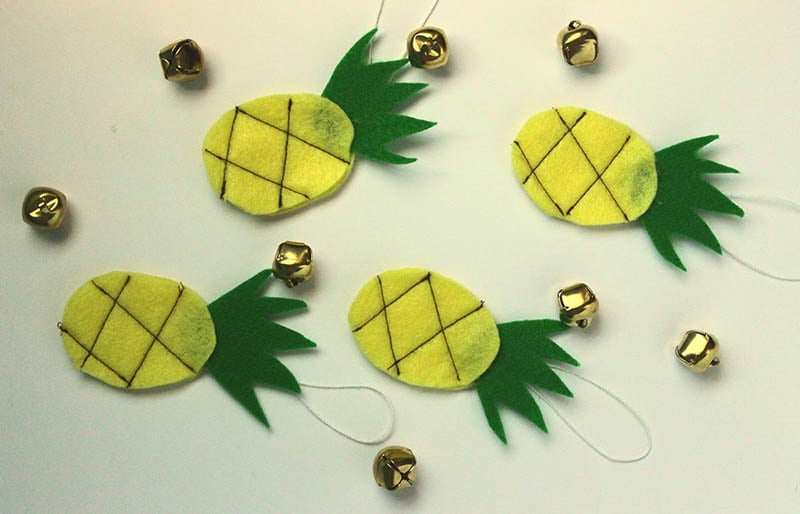 pineapple ornament | christmas ornaments to sew