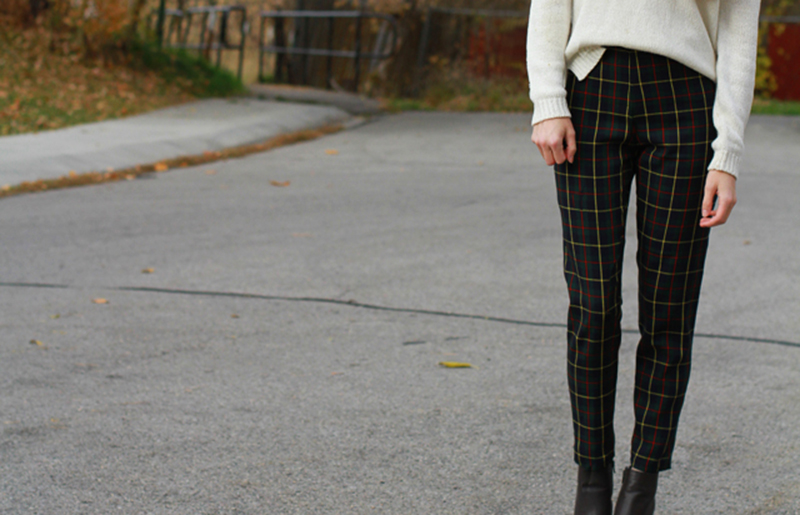 plaid trousers | winter clothes list