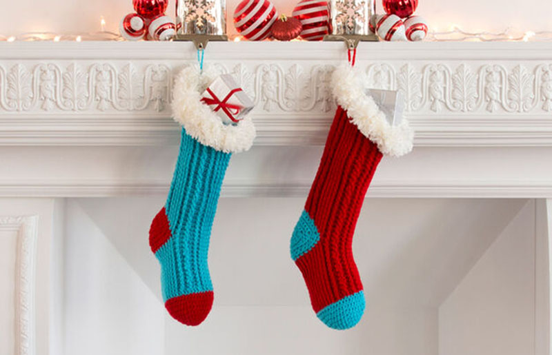 red heart fur top | christmas stockings personalized