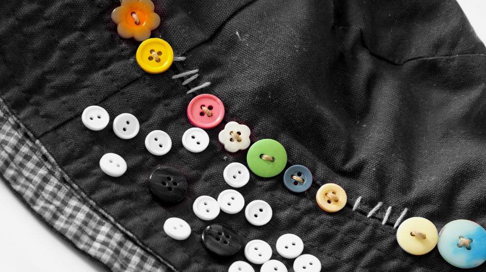 sewing buttons color white black | How To Sew A Button Like An Expert