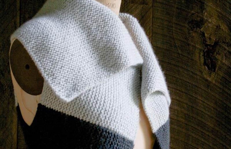 sideways garter vest | creative knitting projects