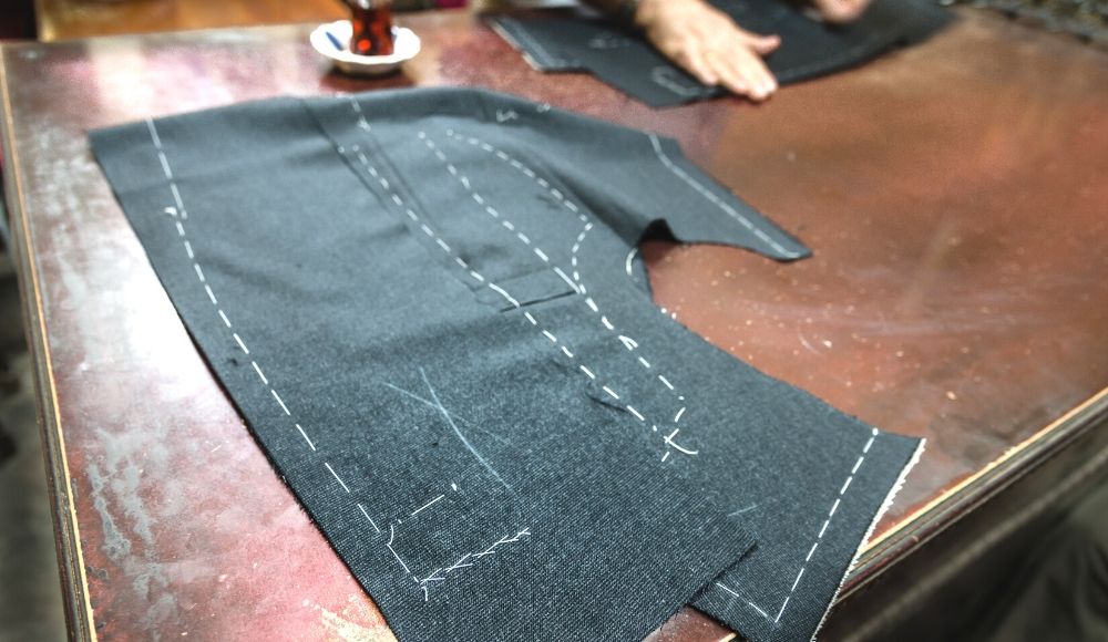 tailors work table cloth jacket cut | Free Sewing Patterns You Can Make With Your Kids