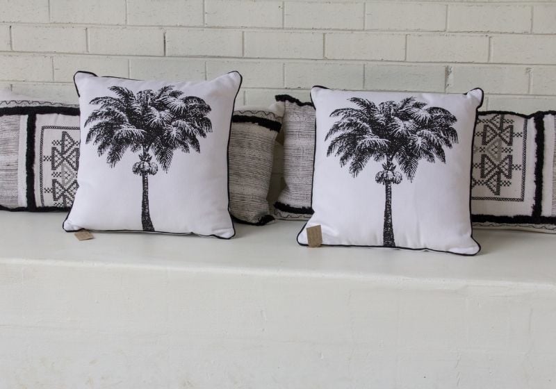 white and brown floral throw pillows | modern throw pillows