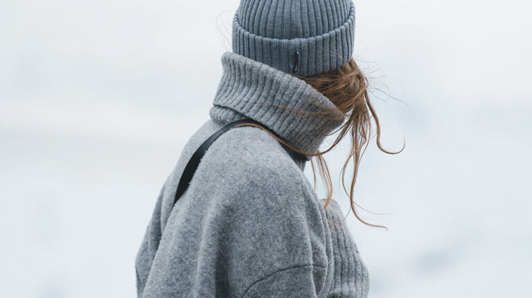 woman in grey jacket | Fashionable Winter Clothing You Need To Sew For Your Family | Featured