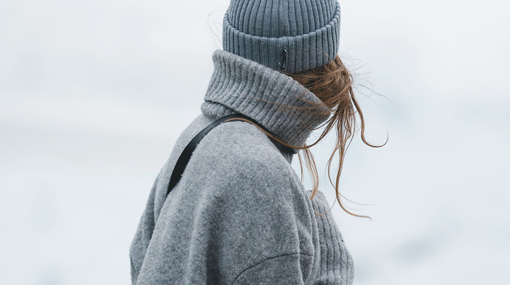 woman in grey jacket | Fashionable Winter Clothing You Need To Sew For Your Family | Featured