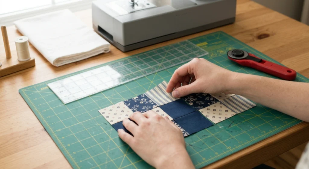 patchwork tea towels