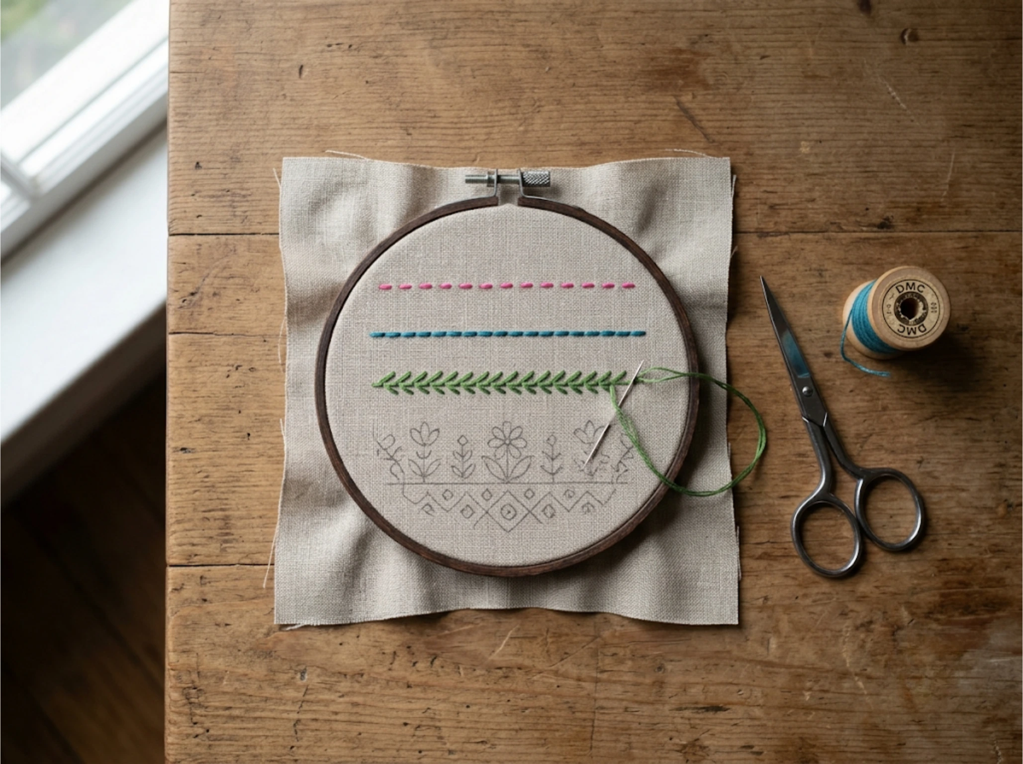 Free Hand Embroidery Stitch Guide