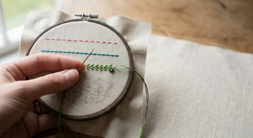 Free Hand Embroidery Stitch Guide